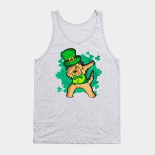 Irish Terrier Dabbing Dog St Patricks Day Tank Top